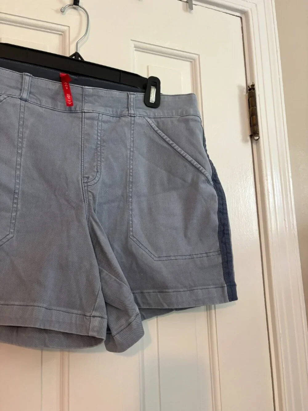 SPANX Stretch Twill Shorts Light Blue Pull-on - XL - Picture 5 of 5